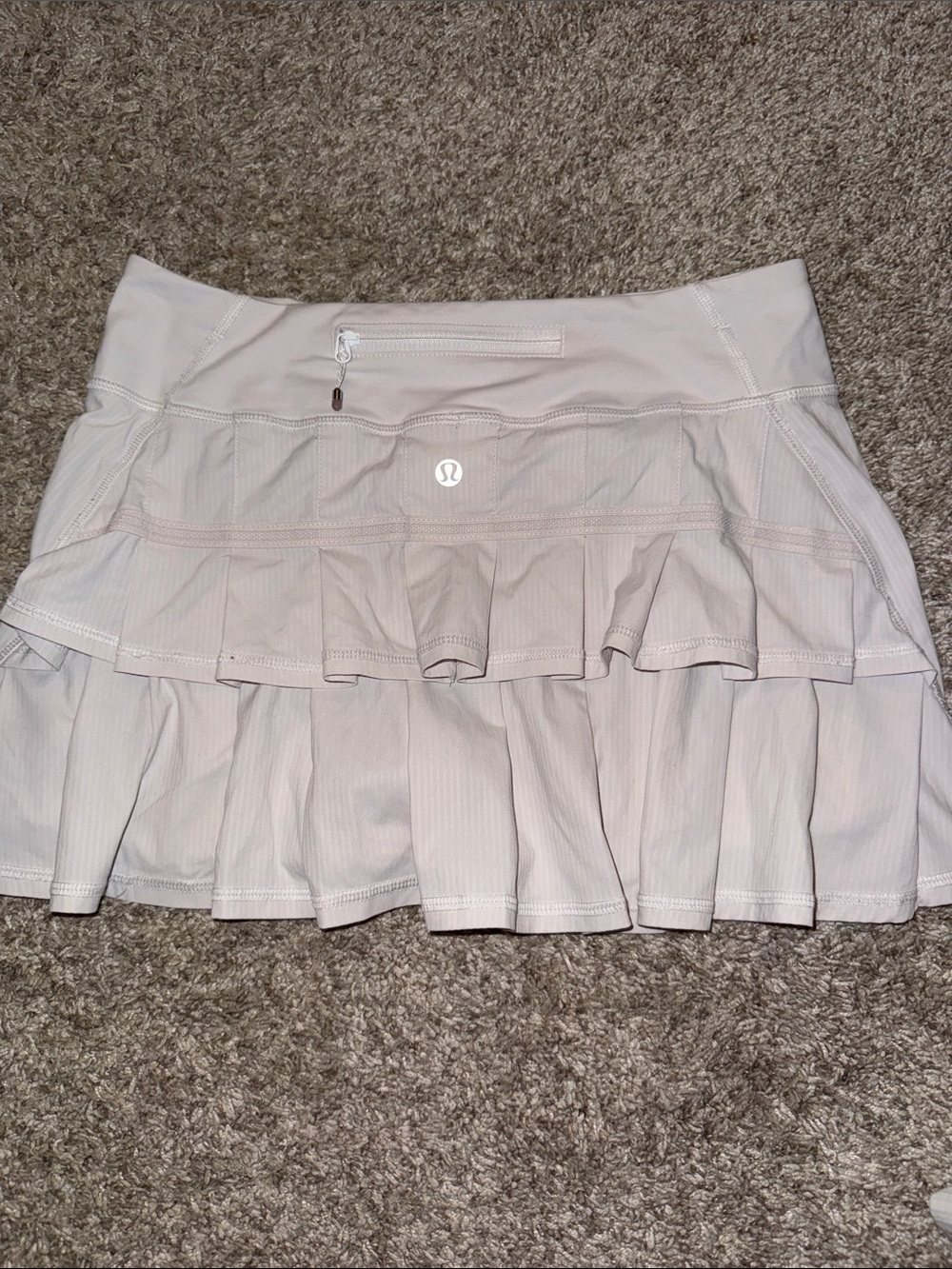 lululemon white ruffle skirt